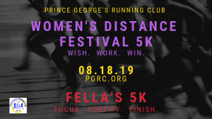 Women's Distance Festival 5K and Fella's 5K 2018 @ Lake Artemesia